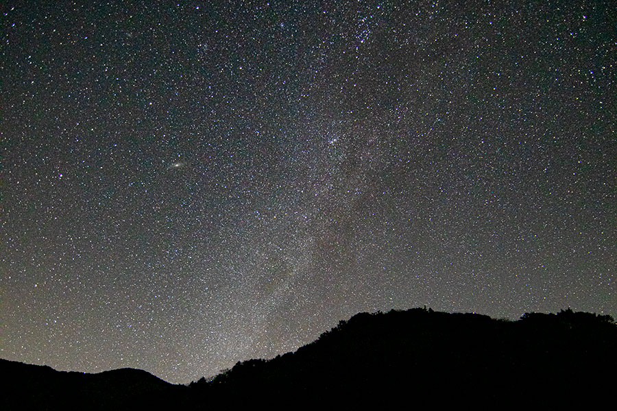 静岡県川根本町寸又峡の星空の写真