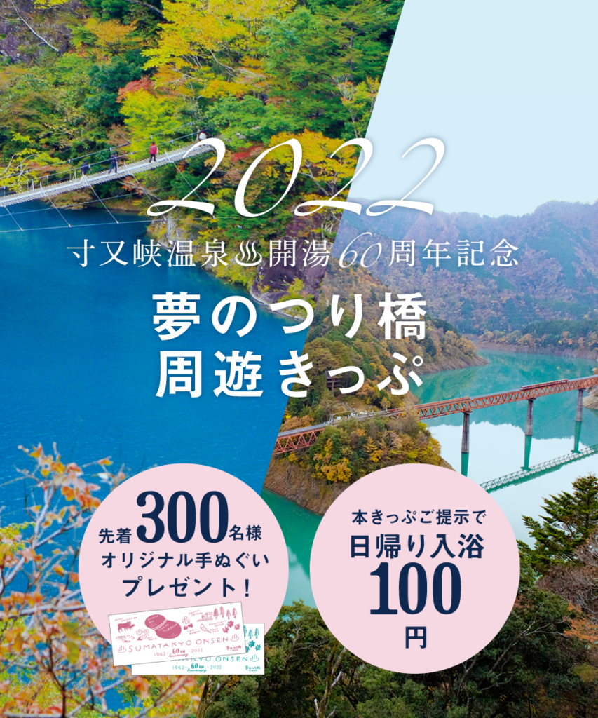夢のつり橋周遊きっぷの紹介ページのトップ画像